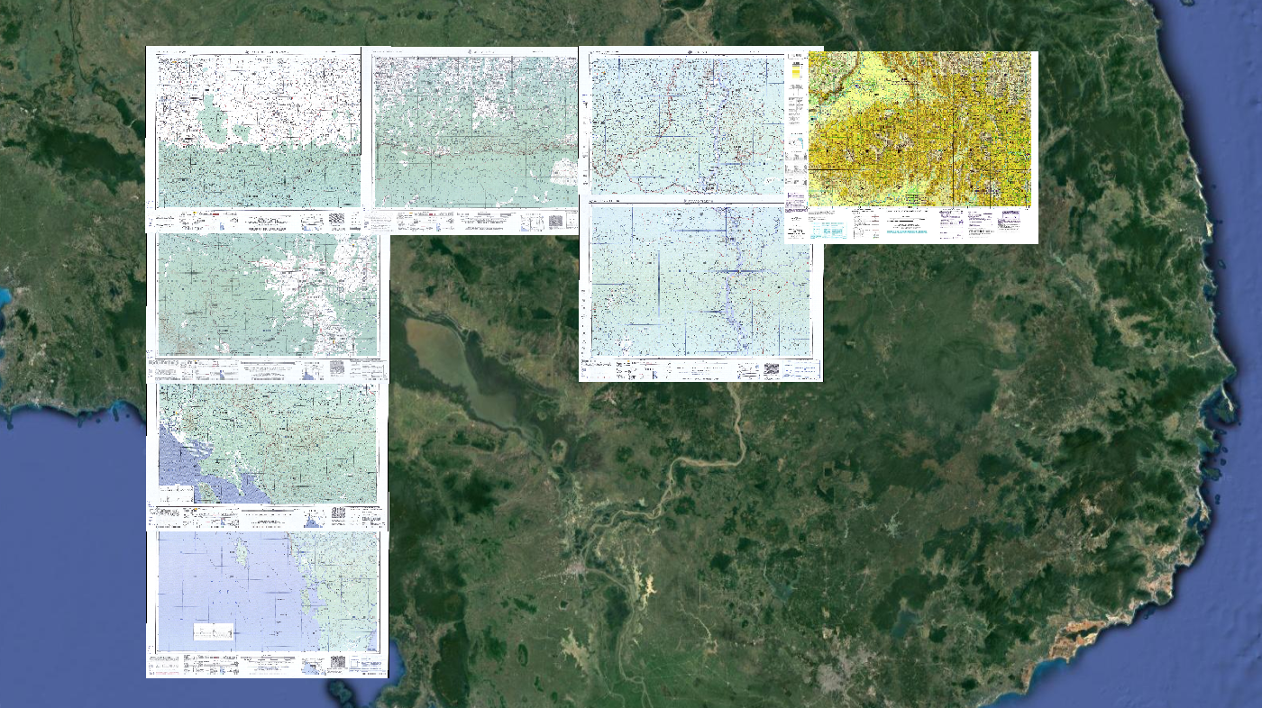 You are currently viewing Les frontières terrestres du #Cambodge avec la #Thaïlande et le #Laos aux échelles 1/250 000 et 1/50 000