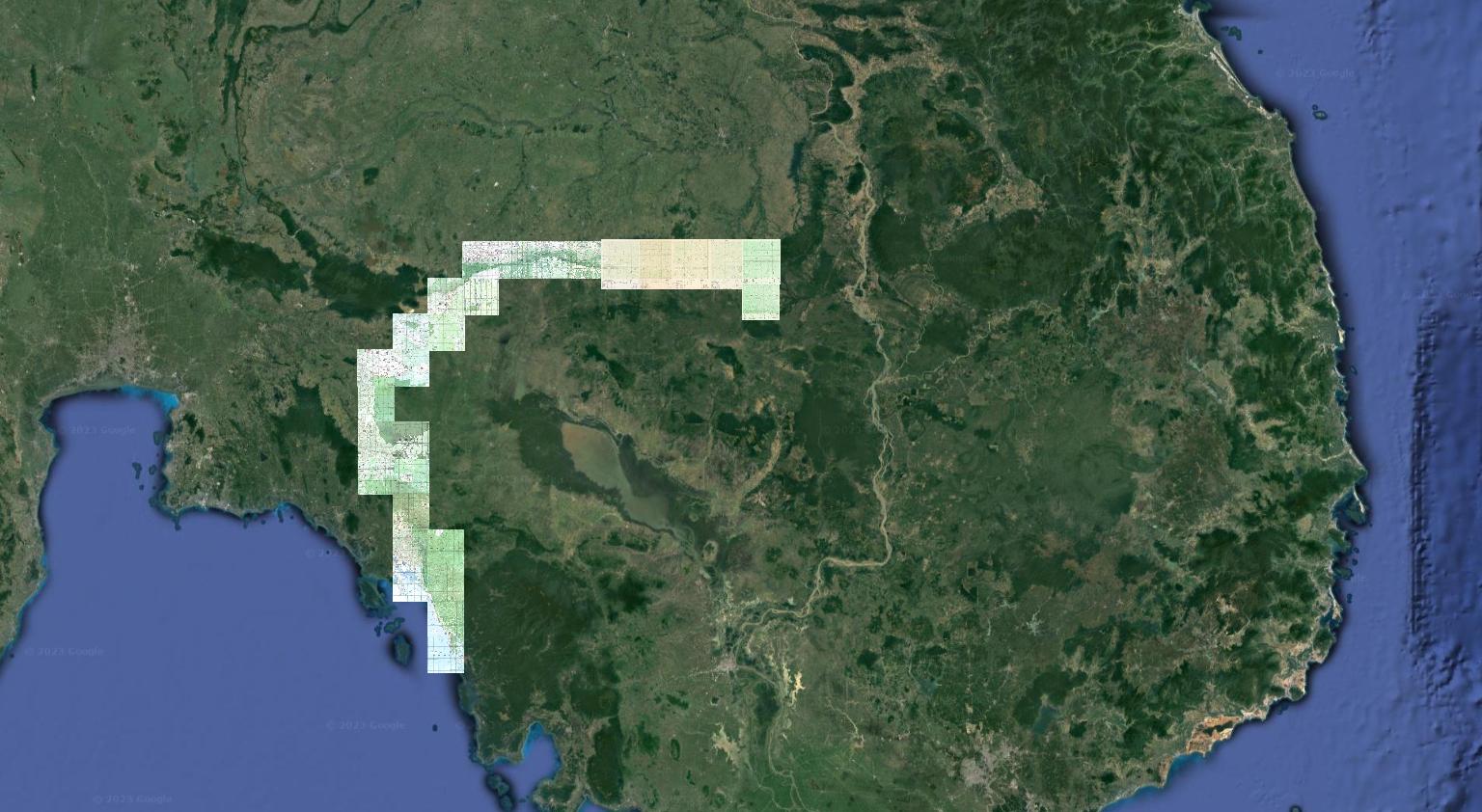 You are currently viewing La frontière terrestre du #Cambodge avec la #Thaïlande selon les cartes à l’échelle 1:50 000