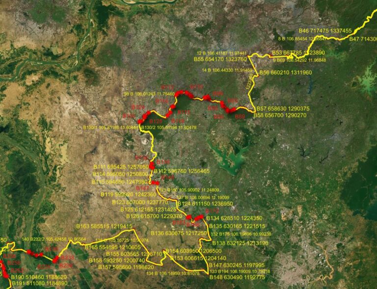 Read more about the article Nouveau tracé de la frontière Khméro-Vietnamienne