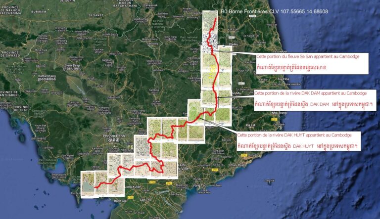 Read more about the article Tracé de la frontière khméro-vietnamienne selon les cartes Bonne à l’échelle 1 : 100 000