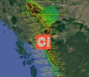 Read more about the article La ligne de partage des eaux utilisant la ligne de crêtes de la frontière entre la Thaïlande et le Cambodge de la Chaine de Phnom Kravanh